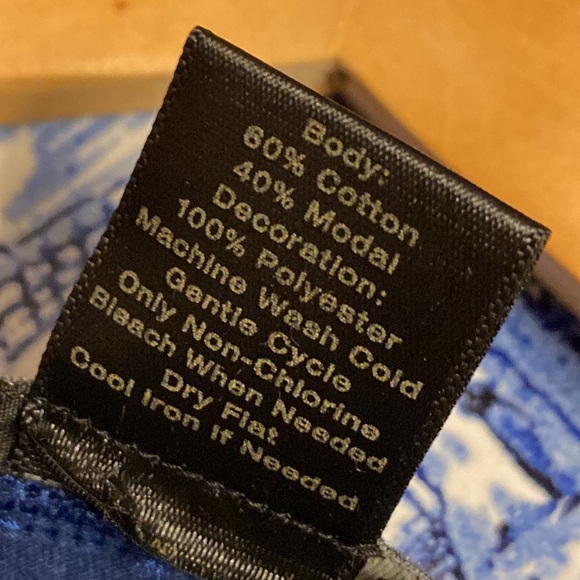 Ann Taylor Blue Ruffle Front Top - Picture 9 of 9